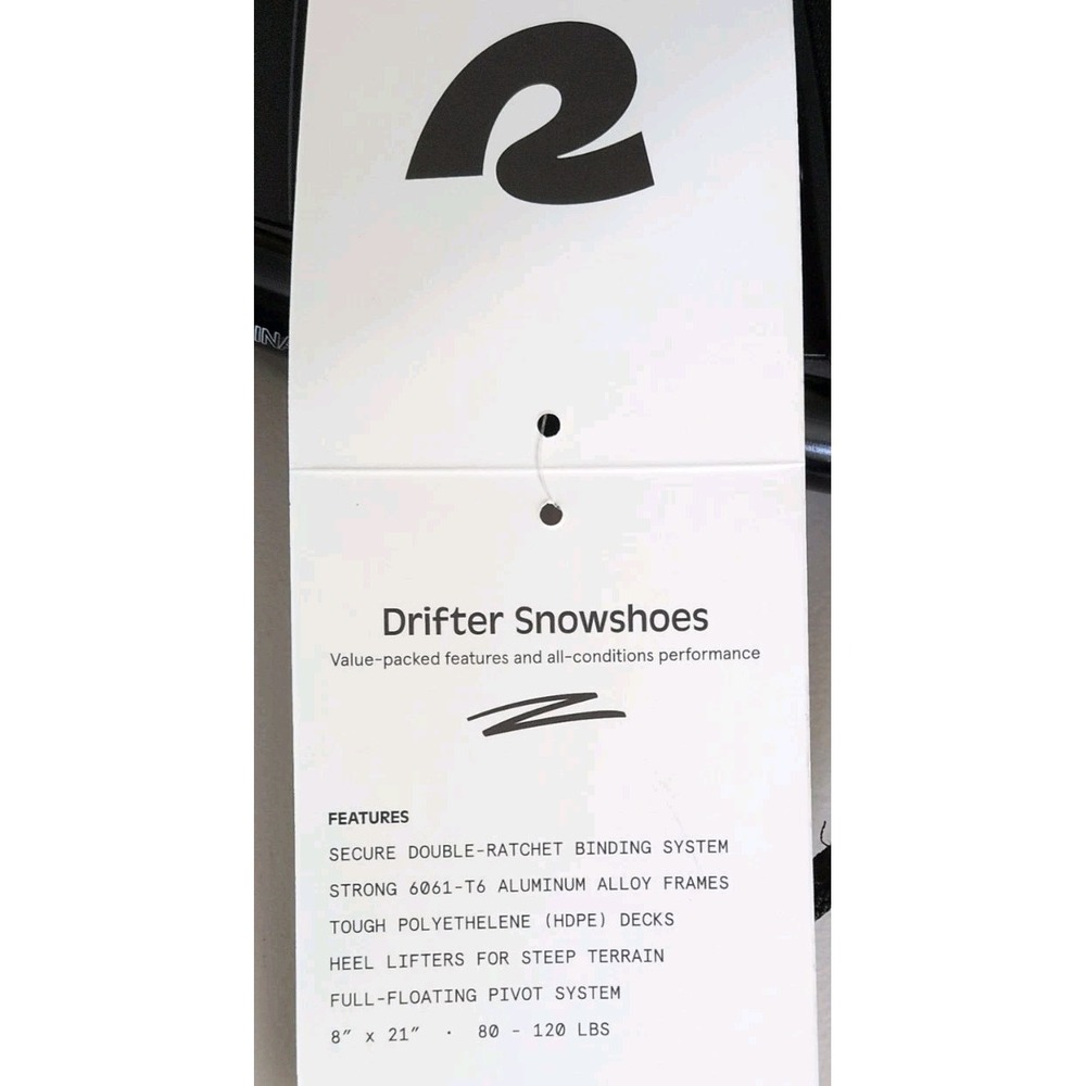 Retrospec Drifter Snowshoes for Unisex - Aluminum Alloy Frames 8"x21" 80-120 Lbs - Picture 6 of 7